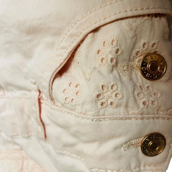 BCBG Girls Toddler Overall Romper Pink Eyelet Size 2T - Picture 5 of 7